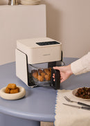 Air Fryer Studio Crystal - Freidora sin aceite de 4,2 L - Blanco roto