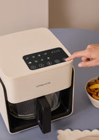 Air Fryer Studio Crystal - Freidora sin aceite 4.2L - Blanco roto