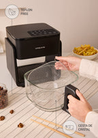 Air Fryer Studio Crystal - Freidora de Aire 4.2L - Negro