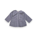 Bonpoint - Blouse Grise Avec Broderies - 2 Ans