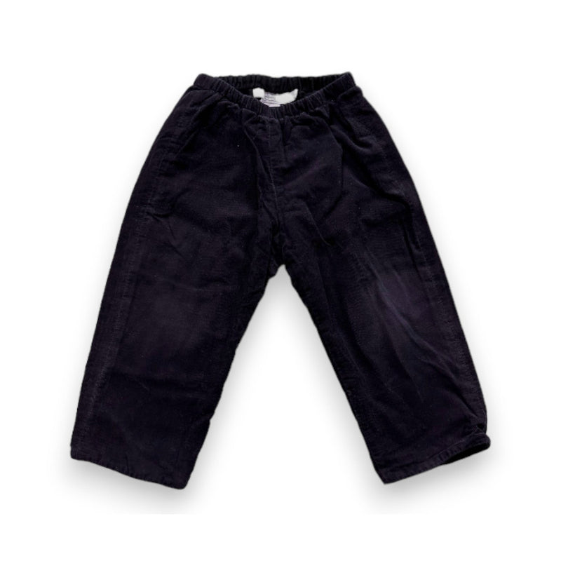 Bonpoint - Pantalon Noir En Velours - 2 Ans