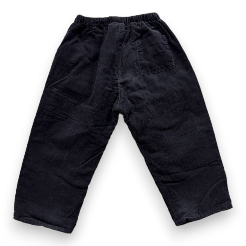 Bonpoint - Pantalon Noir En Velours - 2 Ans