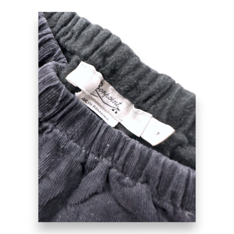 Bonpoint - Pantalon Noir En Velours - 2 Ans