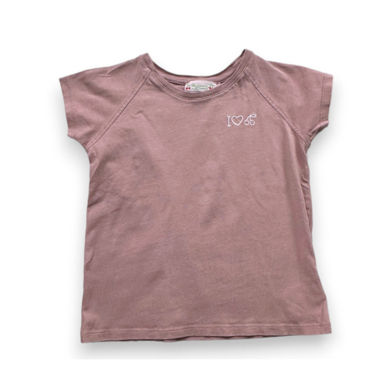 Bonpoint - T-Shirt Rose À Manches Courtes - 4 Ans