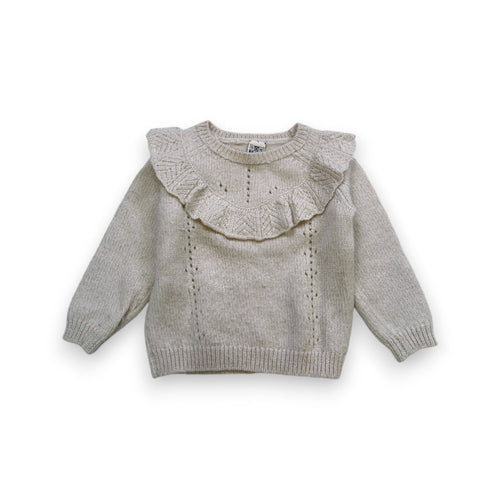 Bonton - Pull Blanc En Alpaga - 4 Ans