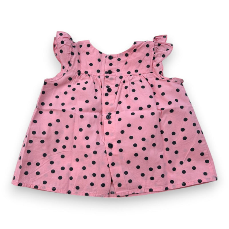 Bonpoint - Robe Rose À Pois - 18 Mois