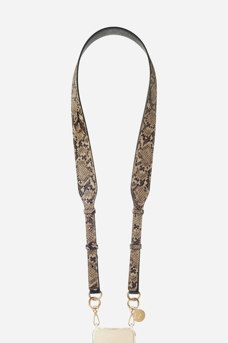 Chaine Longue Nora Marron 120 Cm