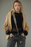 Chaine Longue Nora Marron 120 Cm