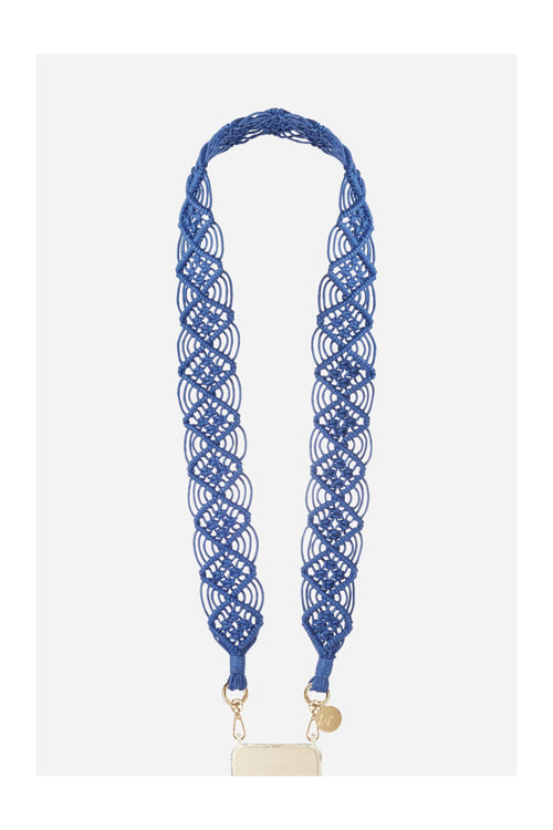 Chaine Longue Eve Bleu 120 Cm