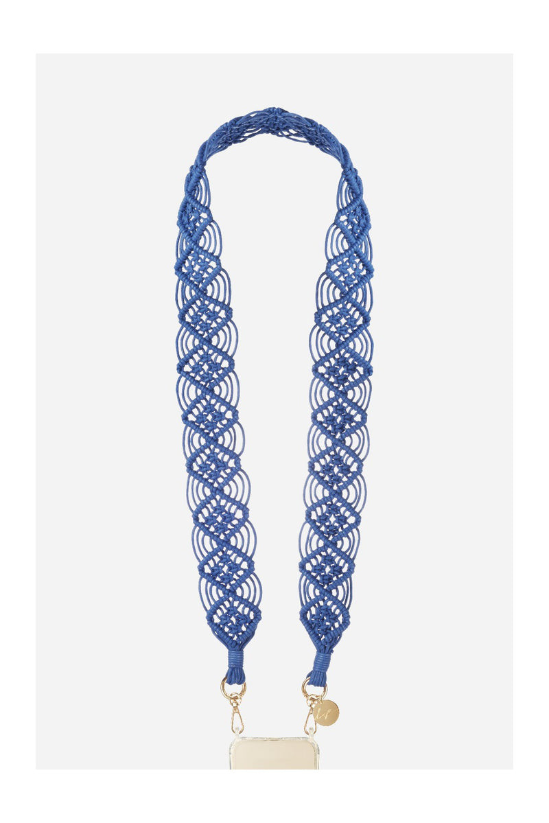 Chaine Longue Eve Bleu 120 Cm