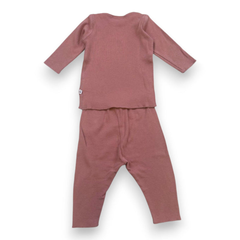 Bonpoint - Ensemble T-Shirt Et Legging Rose - 3 Mois