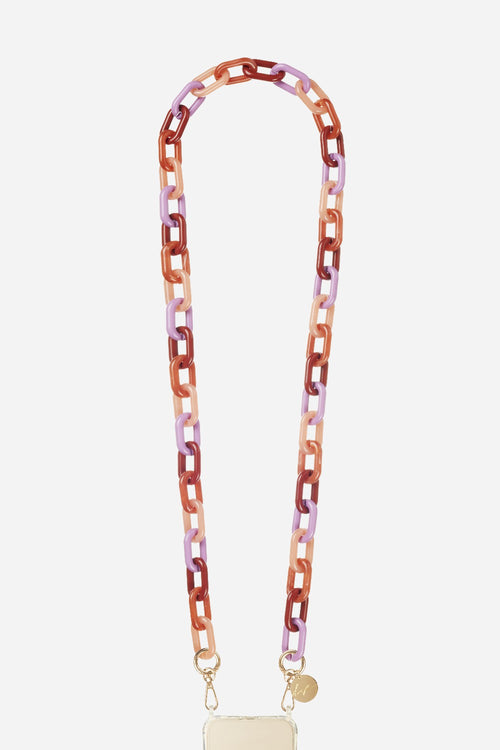 Chaine Longue Esmee Violet 120 Cm