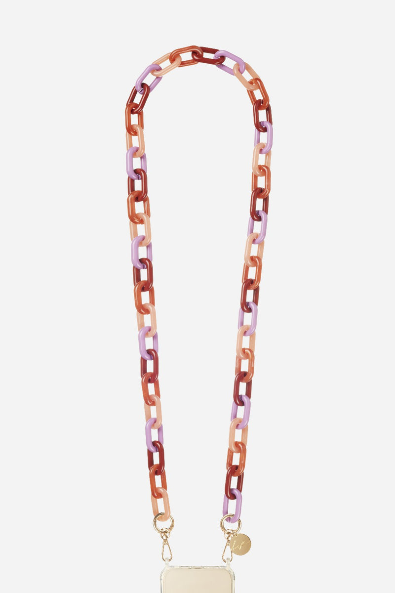 Chaine Longue Esmee Violet 120 Cm