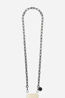 Chaine Longue Mia Noir 120 Cm