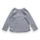 Bonpoint - T-Shirt À Manches Longues Gris Avec Imprimé - 3 Ans