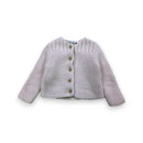 Bonpoint - Cardigan À Boutons En Laine Rose - 6 Mois