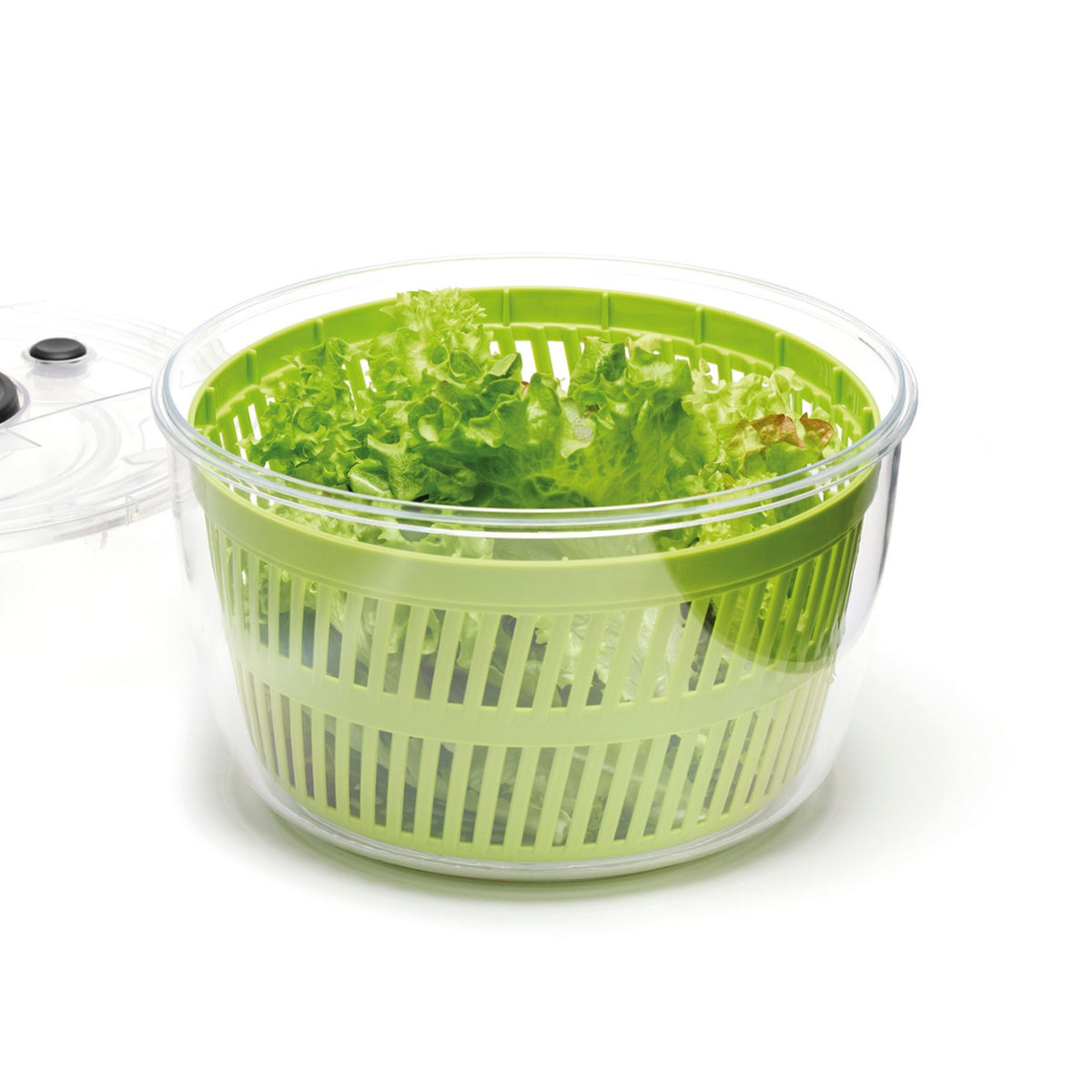 Centrifuga per insalata a pompa - verde