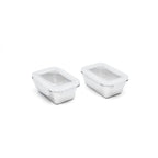 Set De 6 Boîtes De Conservation Avec Couvercle - Argenté