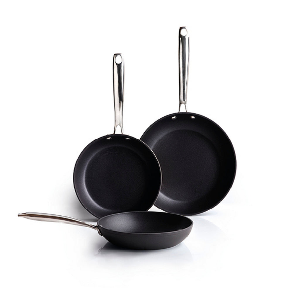 Set of 3 Frying Pans - Black
