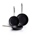 Set of 3 Frying Pans - Black