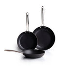 Set of 3 Frying Pans - Black