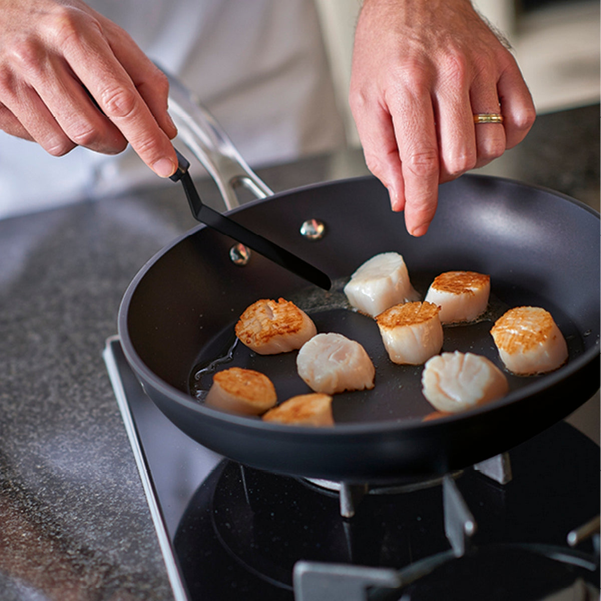 Set of 3 Frying Pans - Black