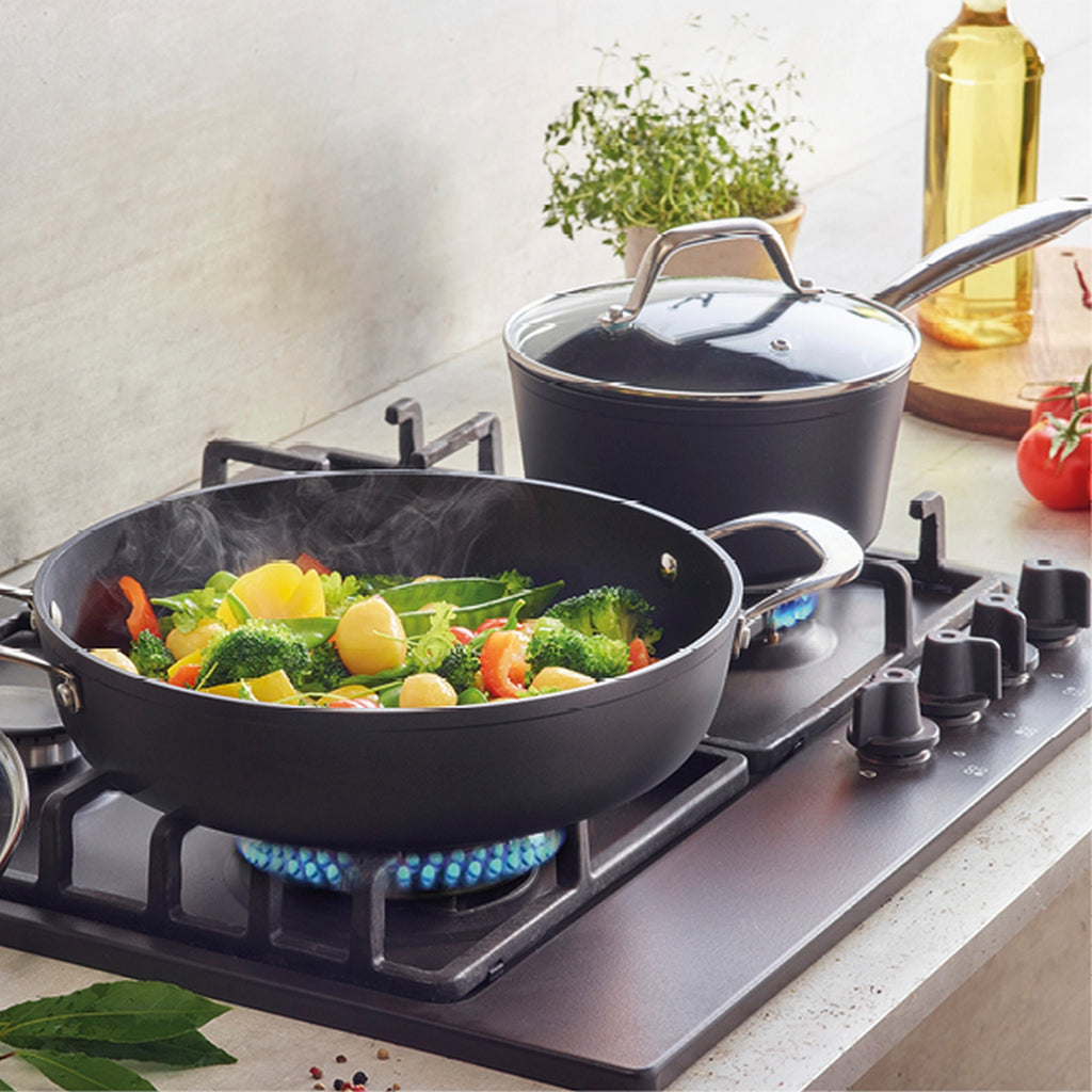 Set of 3 Frying Pans - Black