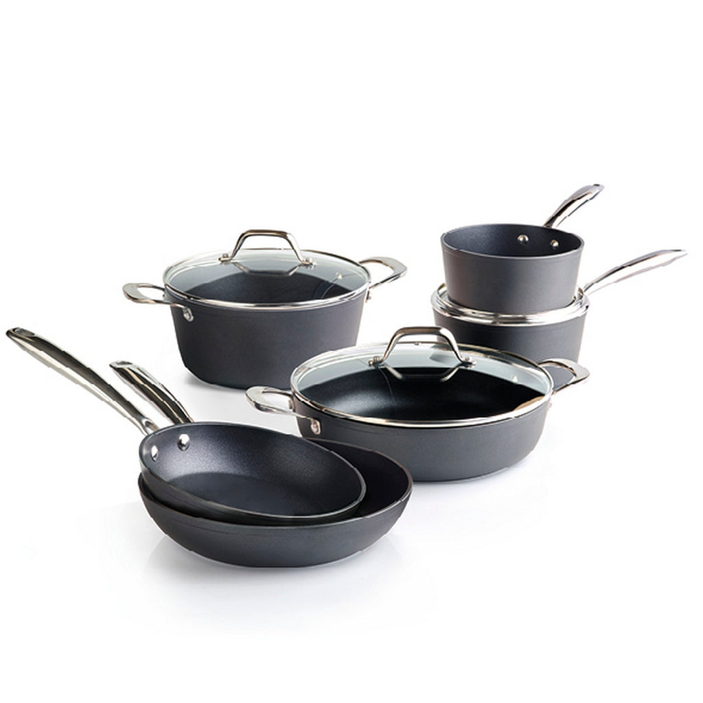 Batteria di pentole da 9 pezzi - nero