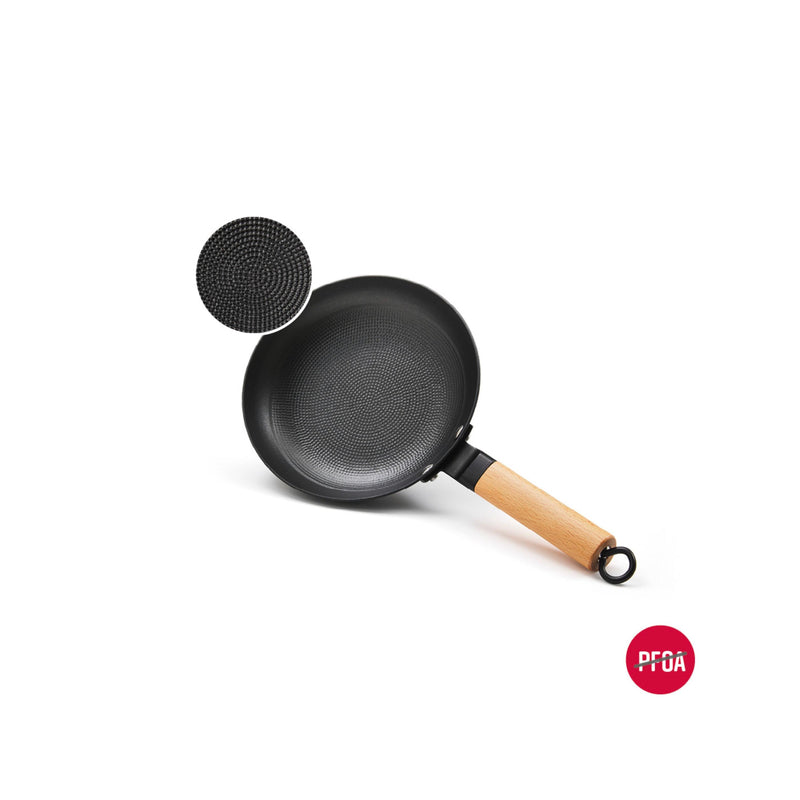 Poêle En Fonte Structure Nid D'Abeille - Noir