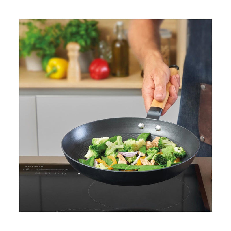 Cast Iron Frying Pan Honeycomb Structure - Black