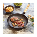 Cast Iron Frying Pan Honeycomb Structure - Black