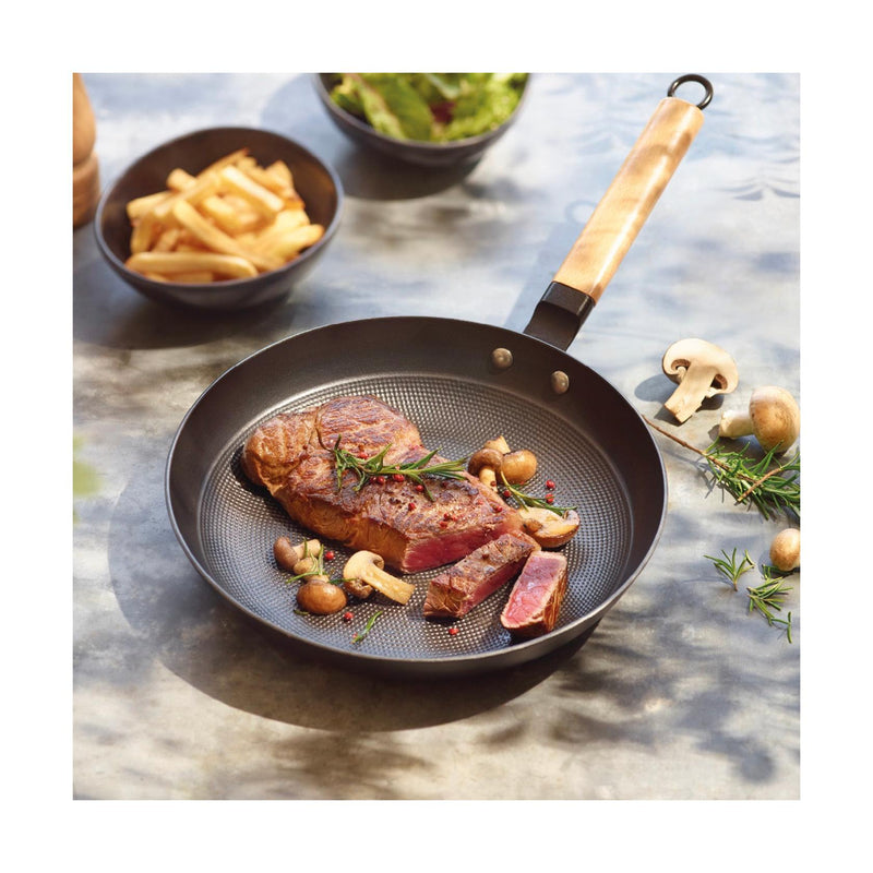 Poêle En Fonte Structure Nid D'Abeille - Noir