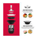 Robot Cuiseur Multifonction Qulinart Connect - Noir