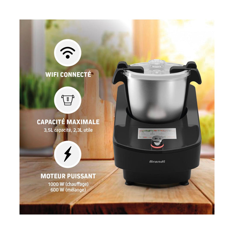 Robot Cuiseur Multifonction Qulinart Connect - Noir