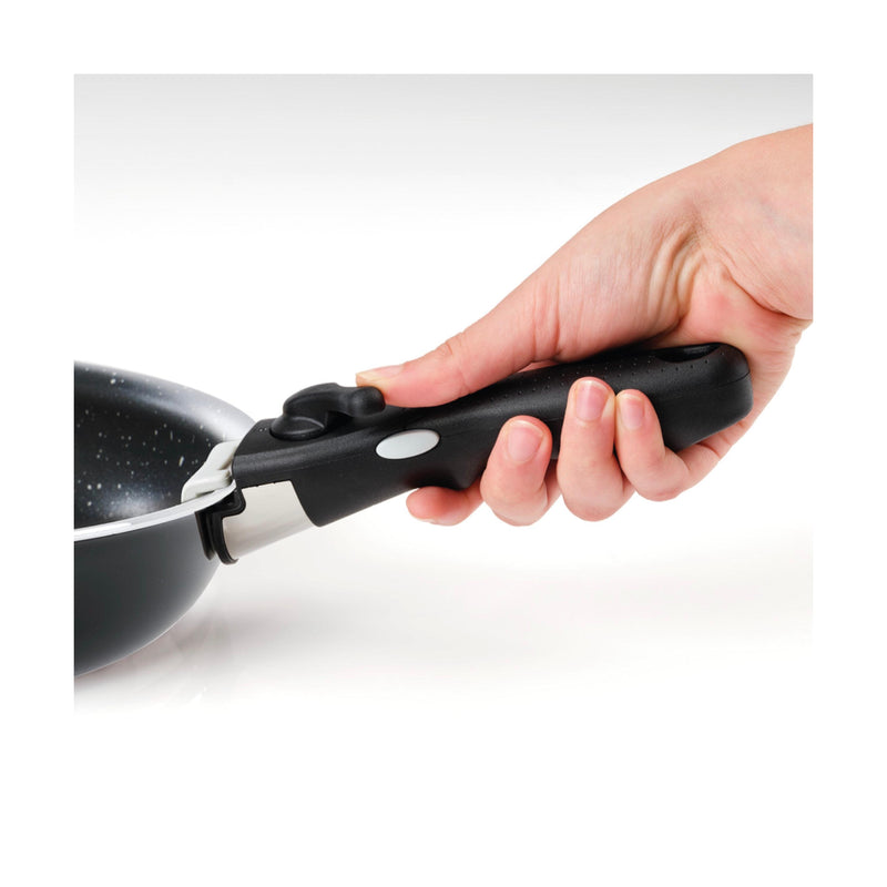 Batterie De Cuisine 4 Pièces - Aluminium Noir Avec Revêtement Diamant Perlé