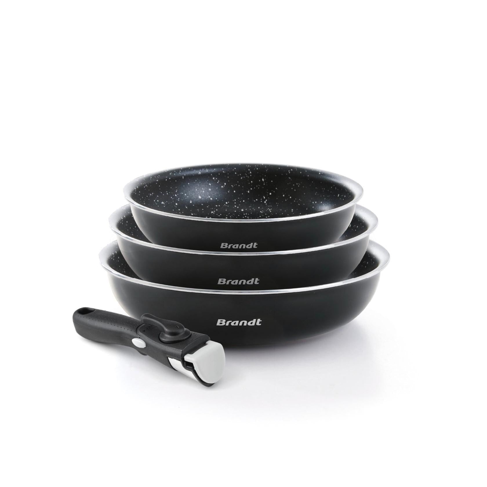 Batería De Cocina 4 Piezas - Aluminio Negro
