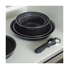 Batería De Cocina 4 Piezas - Aluminio Negro