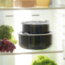Set De 2 Casseroles Et Sauteuse Avec Poignée Amovible - Marbre Gris