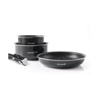 Batería De Cocina 4 Piezas - Aluminio Negro