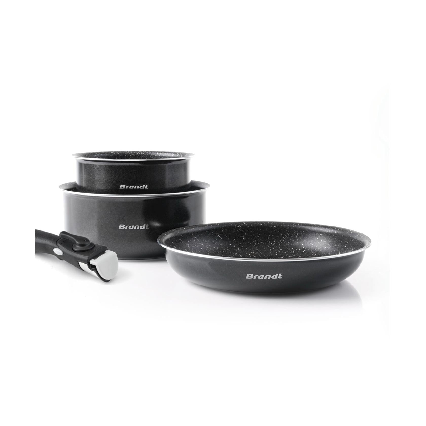 Batería De Cocina 4 Piezas - Aluminio Negro