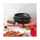 Batterie De Cuisine 4 Pièces - Aluminium Rouge