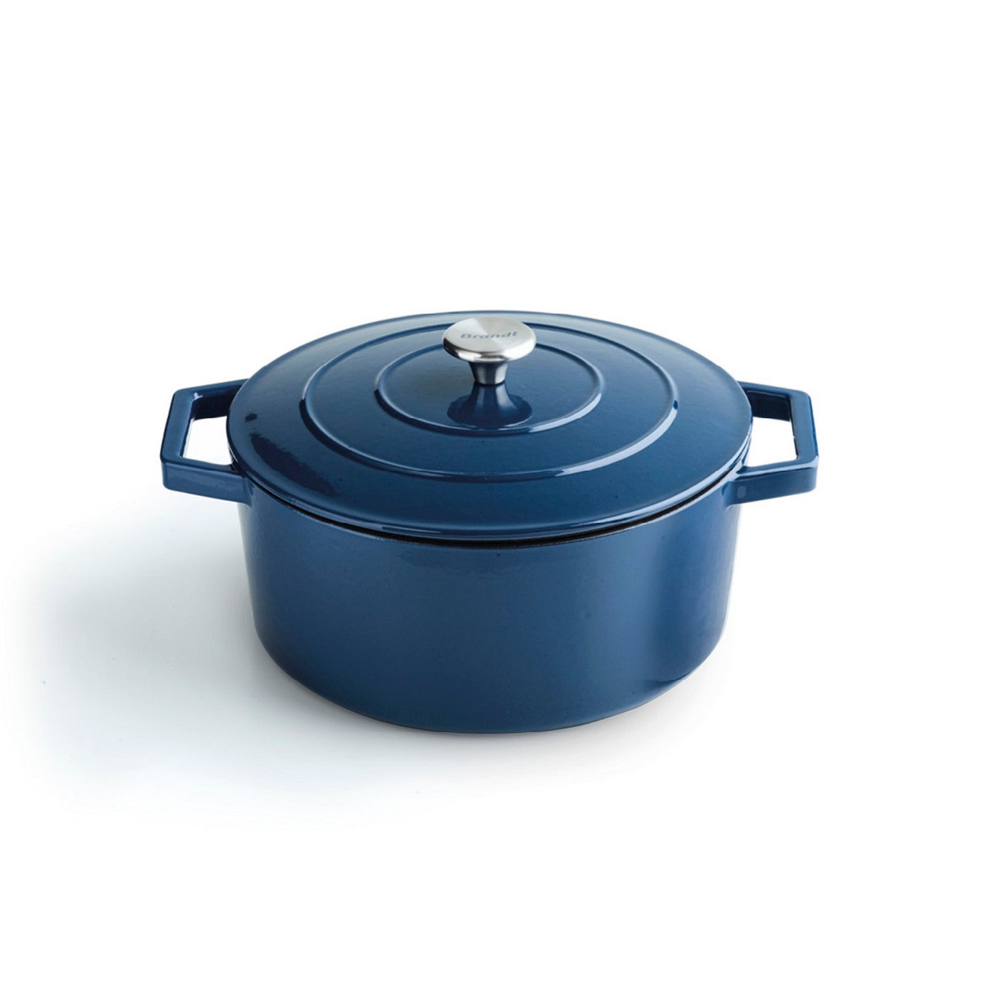 BRANDT - Cocotte En Fonte D'Acier Ronde - Bleu