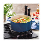 Cocotte En Fonte Ovale - Bleu