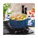 Cocotte En Fonte Ovale - Bleu