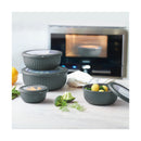 Set De 4 Boîtes De Conservation Gigogne - Gris Anthracite