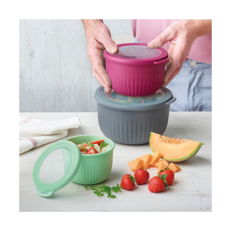 Set De 4 Boîtes De Conservation Gigogne - Gris Anthracite