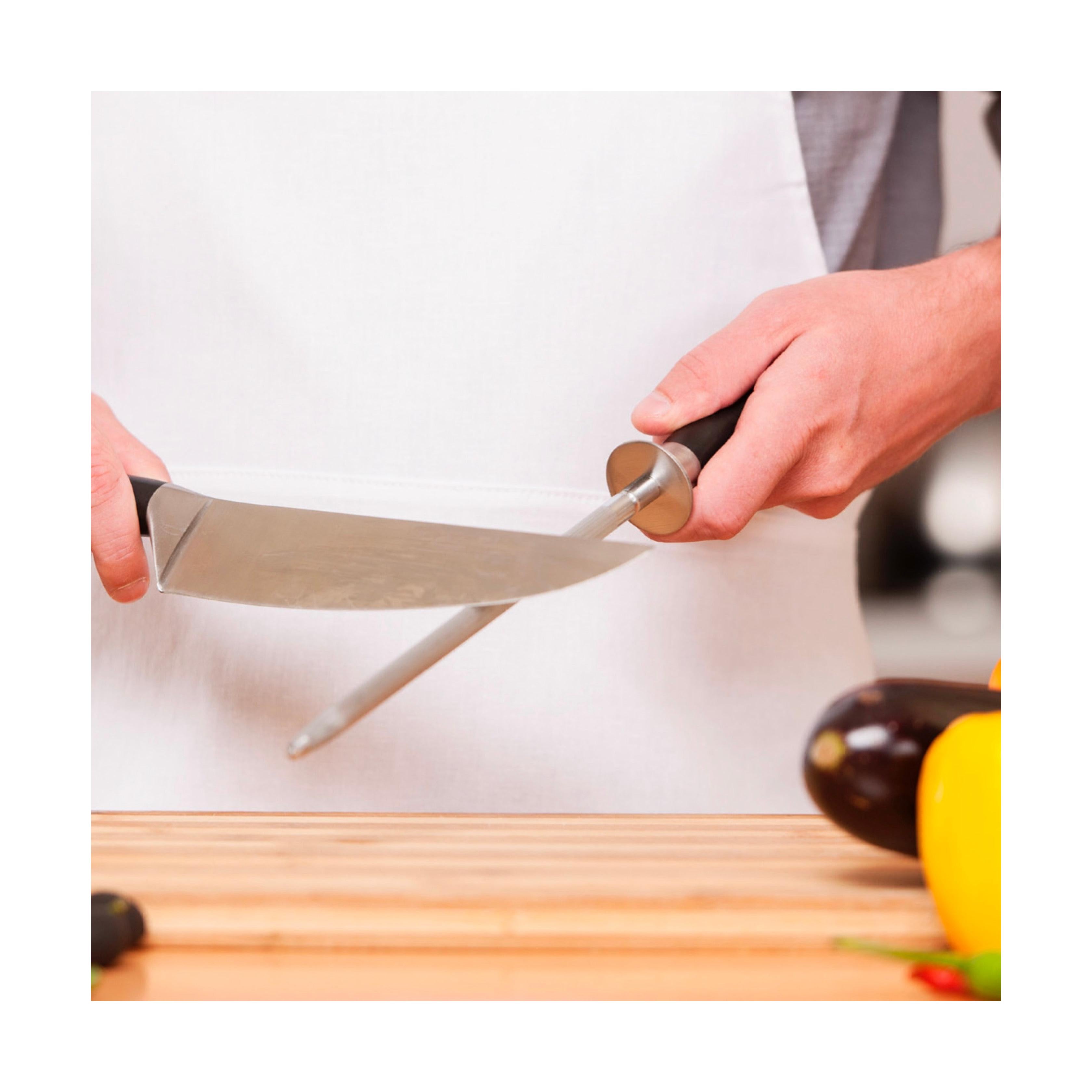 Riveted Sharpening Steel - Black