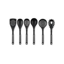 Set De 6 Ustensiles De Cuisine Avec Support De Rangement Rotatif - Gris Foncé