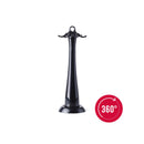 Set De 6 Ustensiles De Cuisine Avec Support De Rangement Rotatif - Gris Foncé