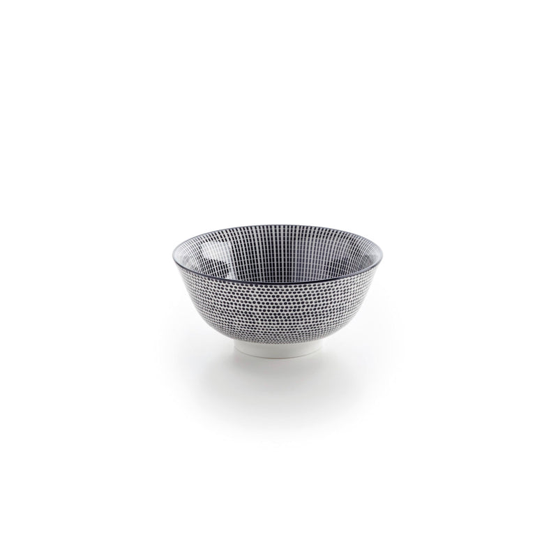 Service De Table 24 Pièces En Porcelaine Avec Relief - Blanc/Noir